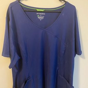 Blue scrub top